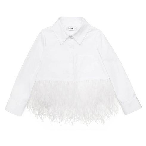 Blusa Feathered Botton Up