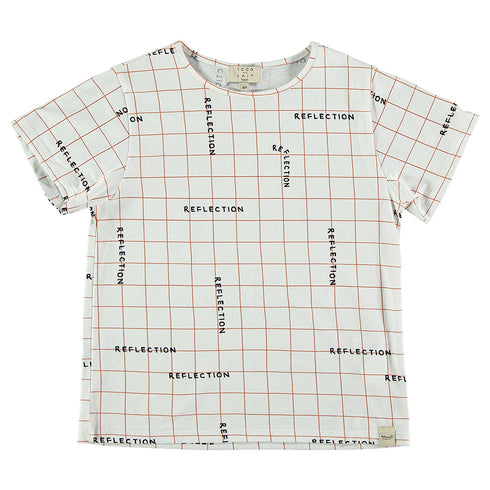 Playera Reflection grid organic