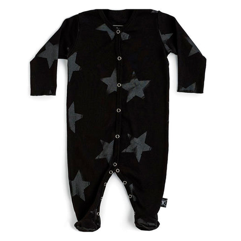 Mameluco Star Footed Black