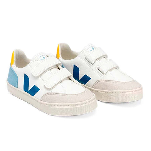 Tenis V12 Velcro Extra White Multico Steel
