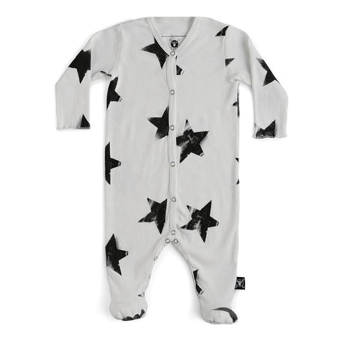 Mameluco Star Footed White