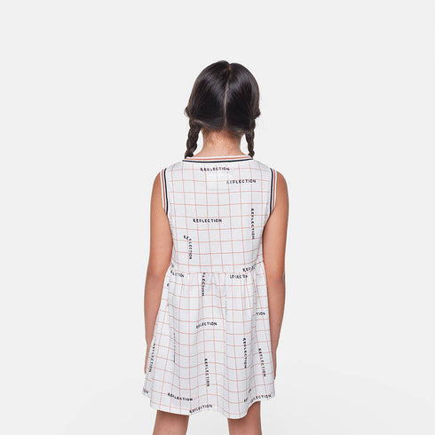 Vestido Reflections Grid Organic