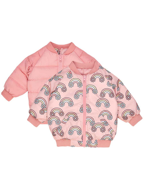 Chamarra Bomber Reversible Rainbow