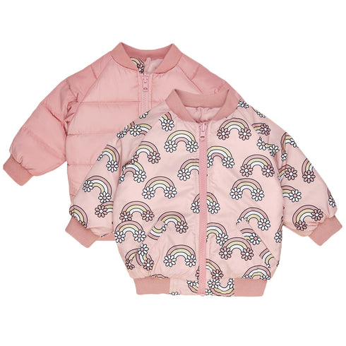 Chamarra Bomber Reversible Rainbow