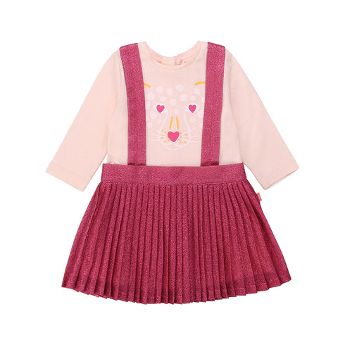 Vestido Pleated Leopard