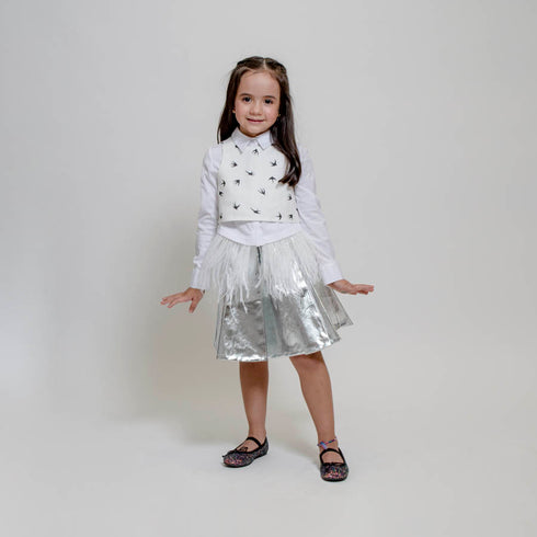 Blusa Feathered Botton Up