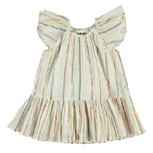 Vestido Cindie Metallic Stripe