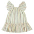 Vestido Cindie Metallic Stripe